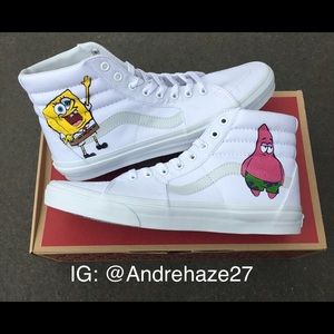 spongebob vans high tops cheap online